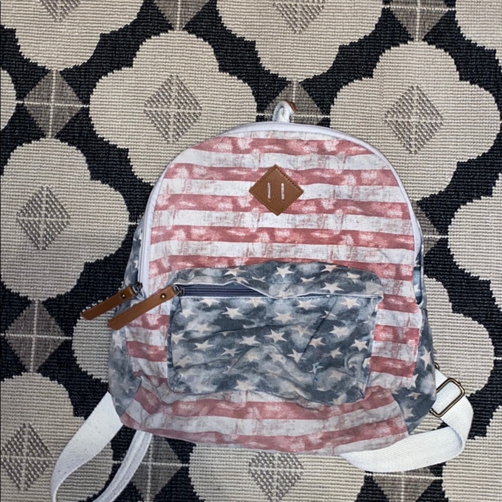 American flag bookbag
